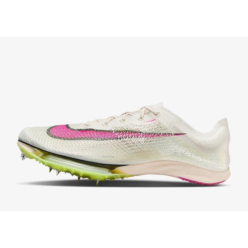 Nike Air Zoom Victory Sail Fierce Pink Track Spikes White CD4385-101 Men Size 8